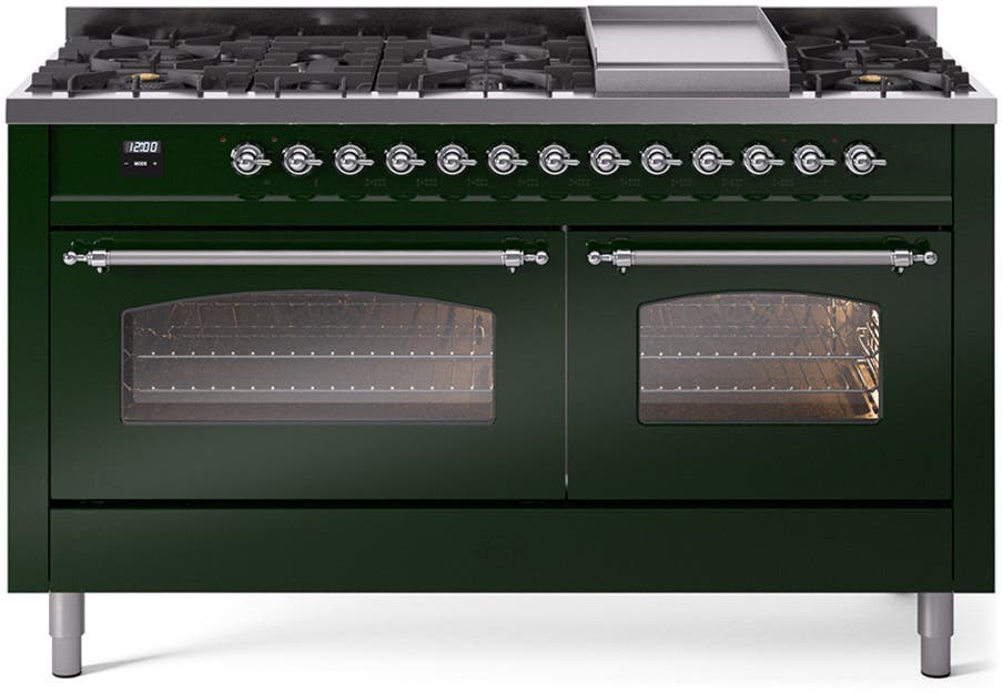 Ilve UP60FNMPEGCLP Emerald Green With Chrome Trim, Lp