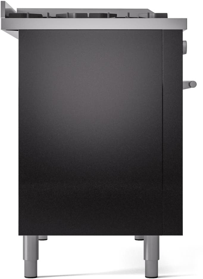 Ilve UP48FSWMPBKLP Glossy Black With Satin Trim, Lp