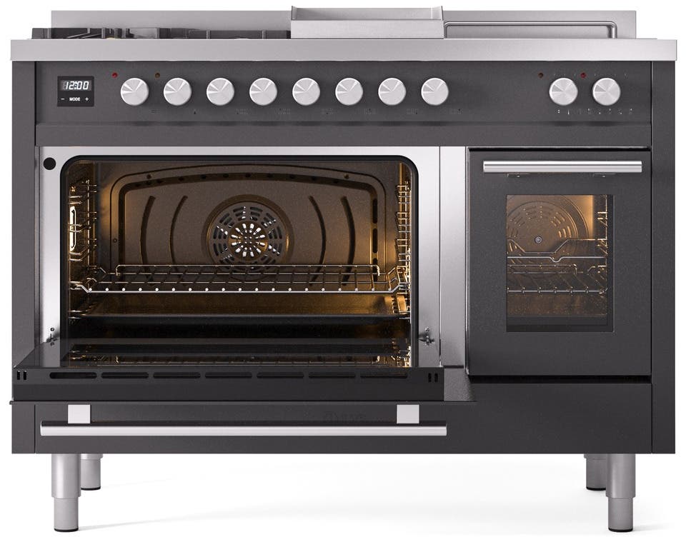 Ilve UP48FSWMPMGLP Graphite Matte With Satin Trim, Lp