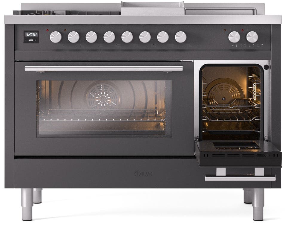 Ilve UP48FSWMPMGLP Graphite Matte With Satin Trim, Lp