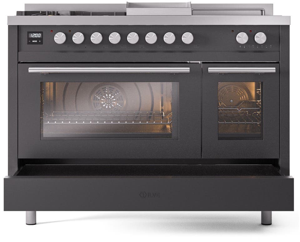 Ilve UP48FSWMPMGLP Graphite Matte With Satin Trim, Lp