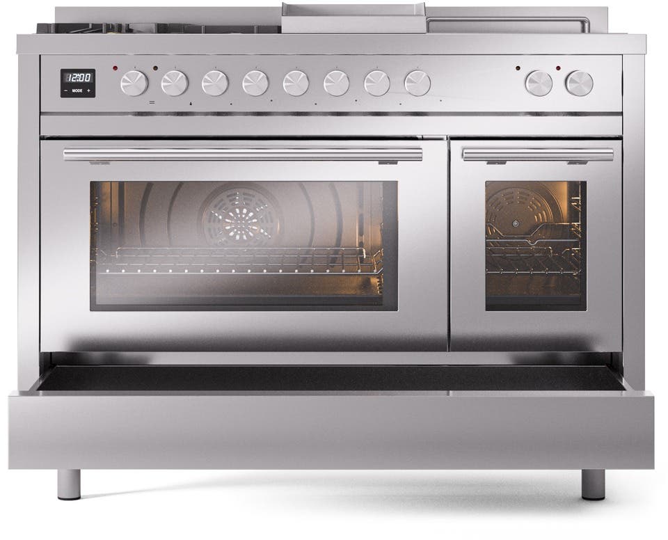 Ilve UP48FSWMPSSLP Stainless Steel With Satin Trim, Lp