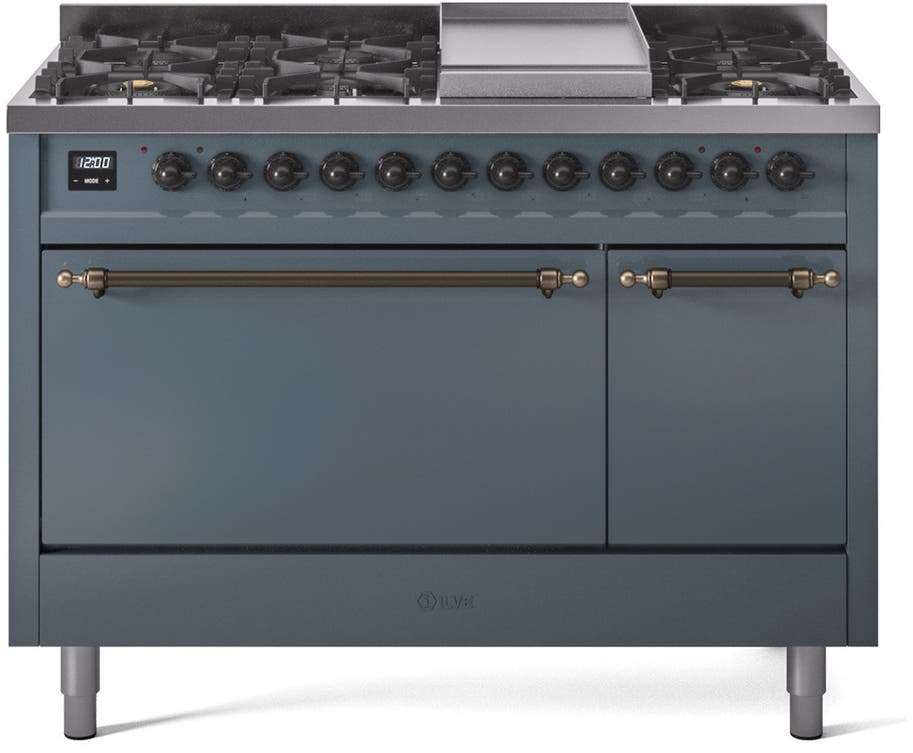Ilve UP48FQNMPBGB Blue Grey With Bronze Trim
