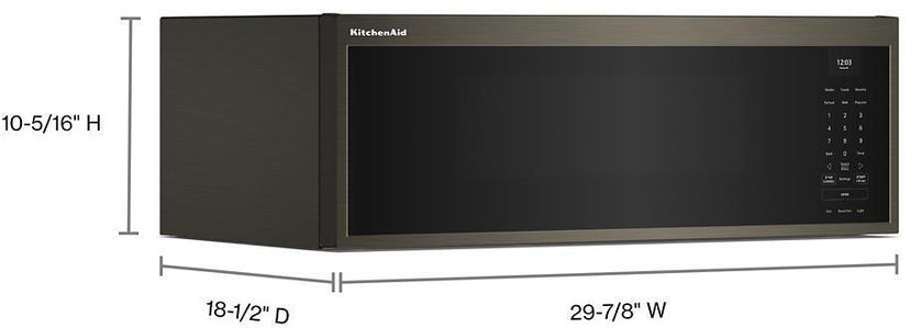 KitchenAid KMML550RBS 1.1 Cu. Ft. Smart Low Profile Microwave Hood Combo...