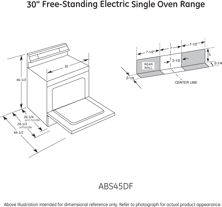 GE ABS45DFBS Black