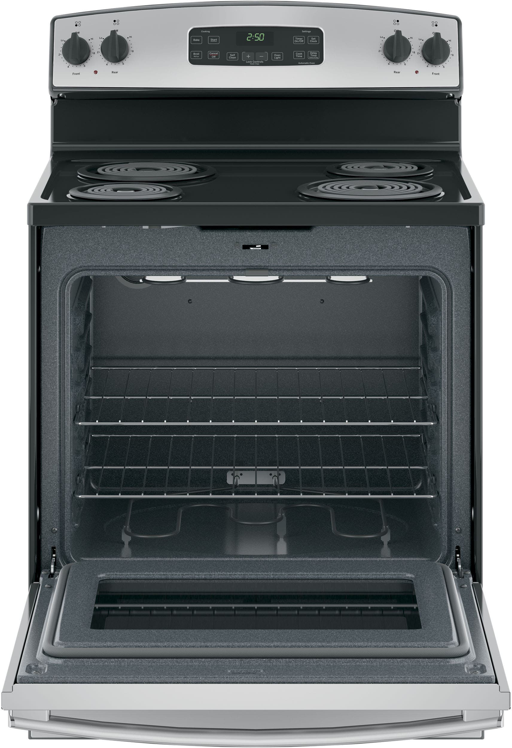 GE JB250RKSS Stainless Steel/black