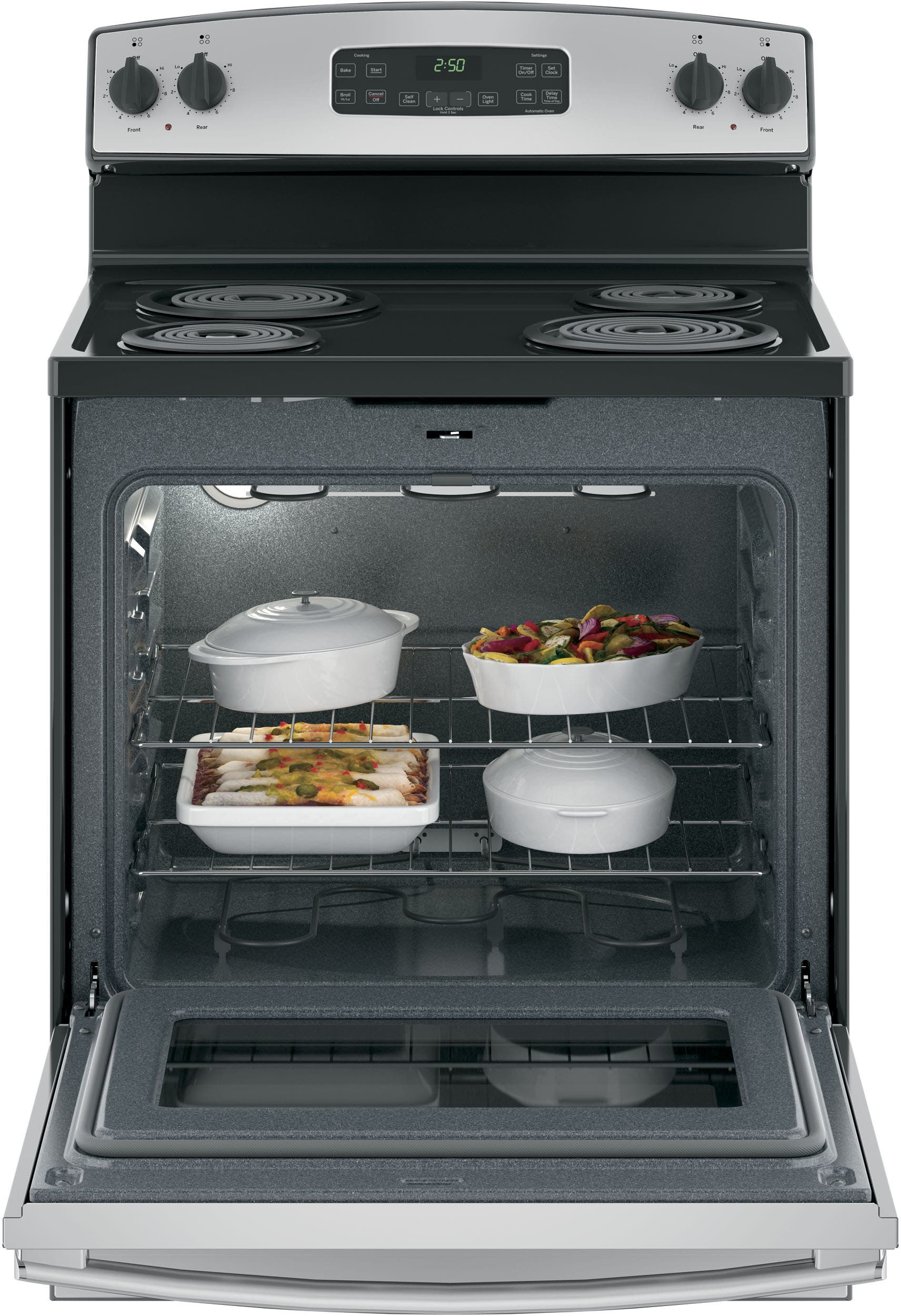 GE JB250RKSS Stainless Steel/black