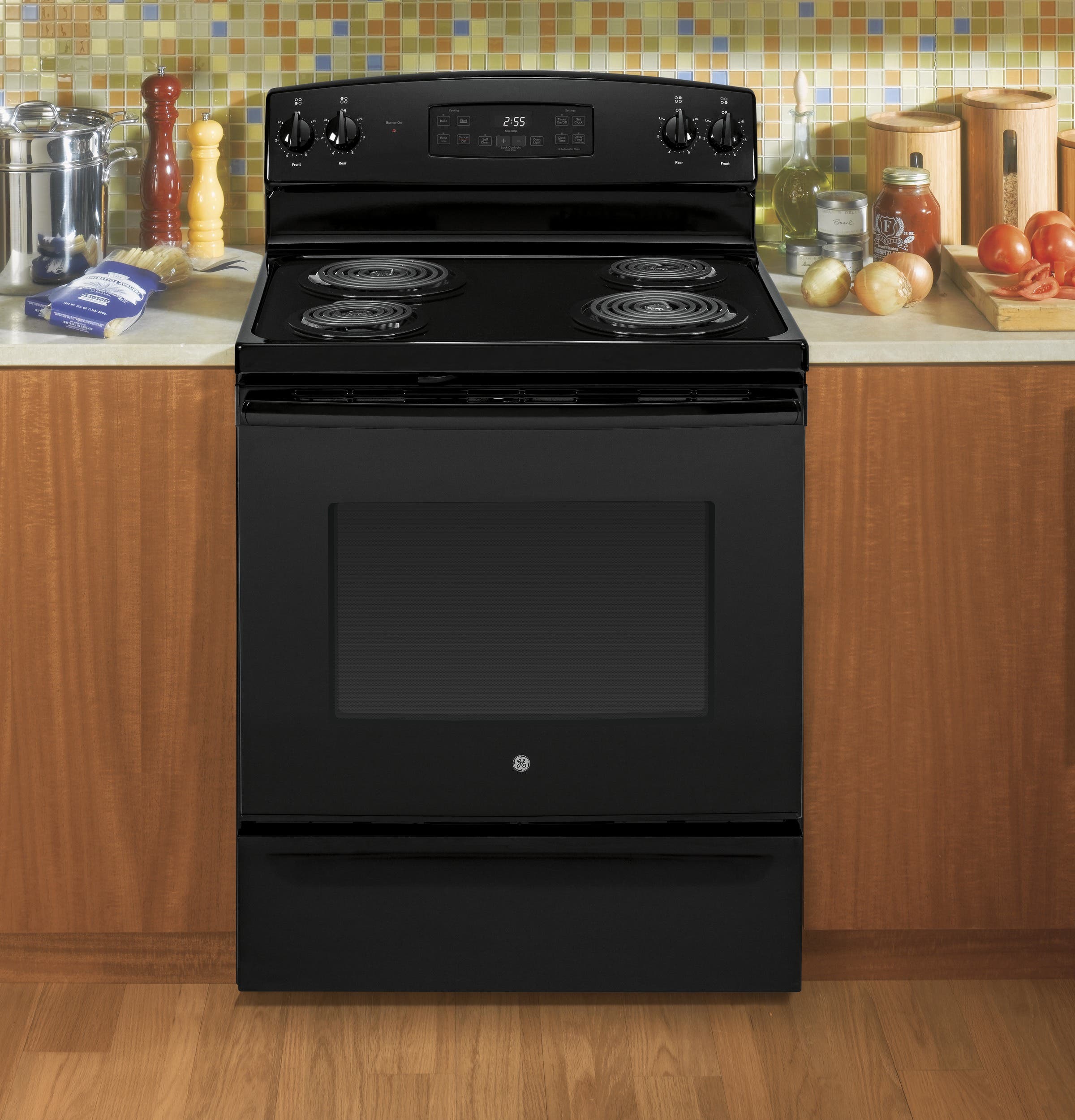 GE JB255DJBB Black