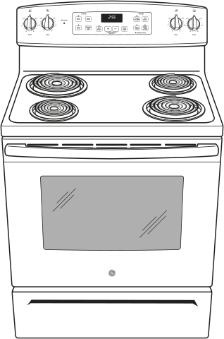 GE JB255DJWW White