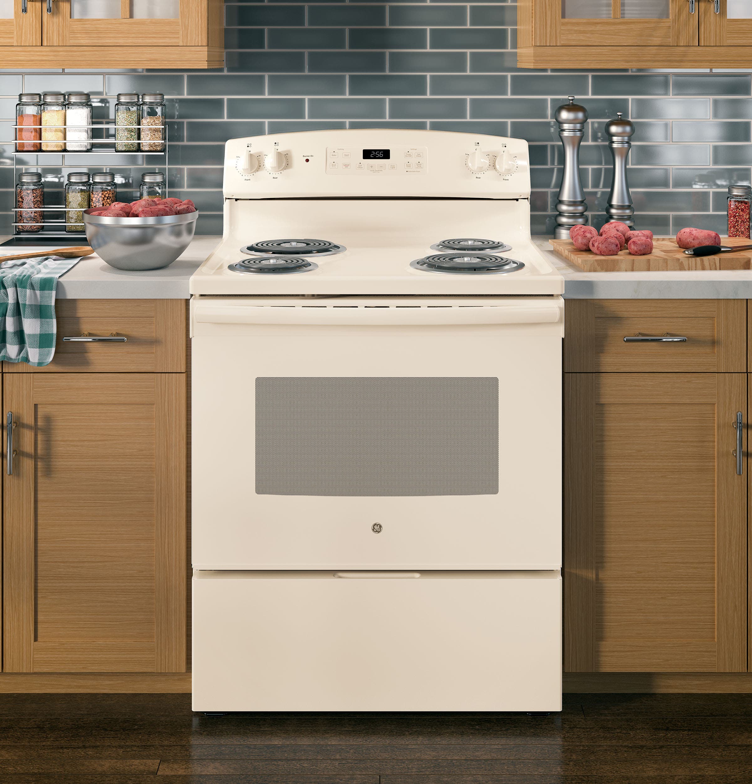 GE JB256DMCC Bisque