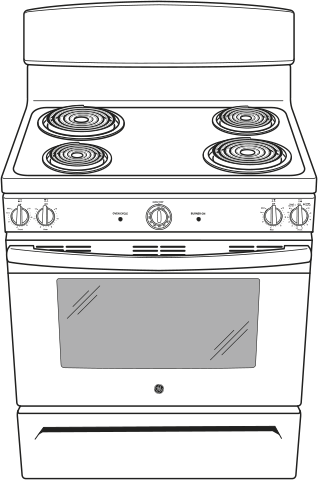 GE JB450DFBB Black