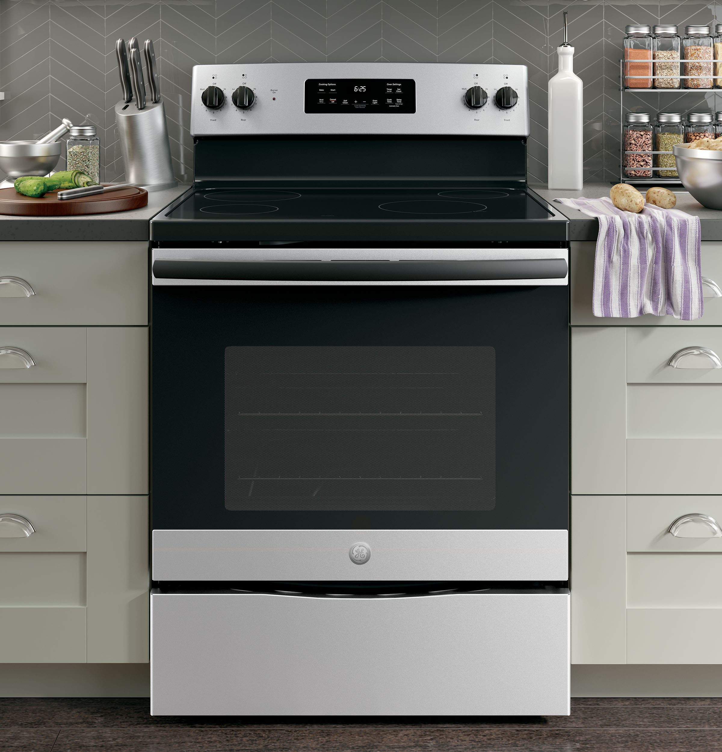 GE JB625GKSA Silver