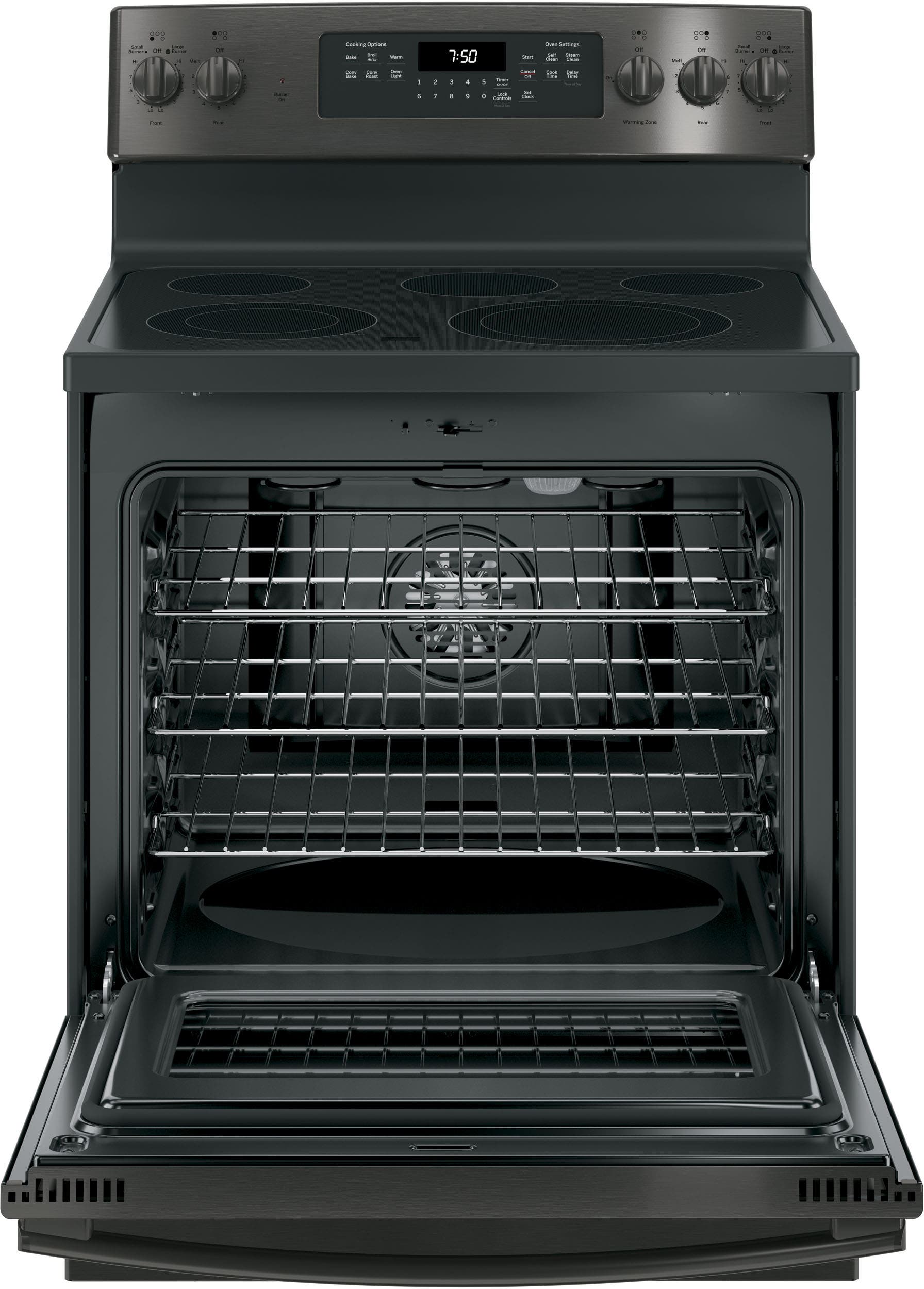 GE JB750BJTS Black Stainless Steel
