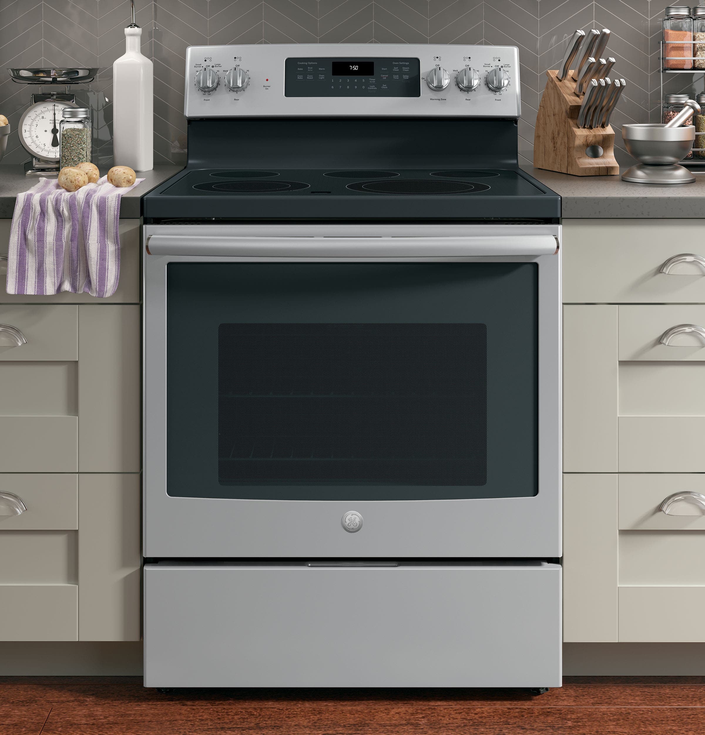 GE JB750SJSS Stainless Steel/Gray