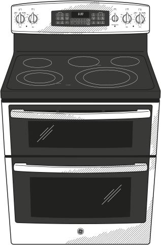 GE JB850SFSS 30" Freestanding Smoothtop Electric Range with 5 H...