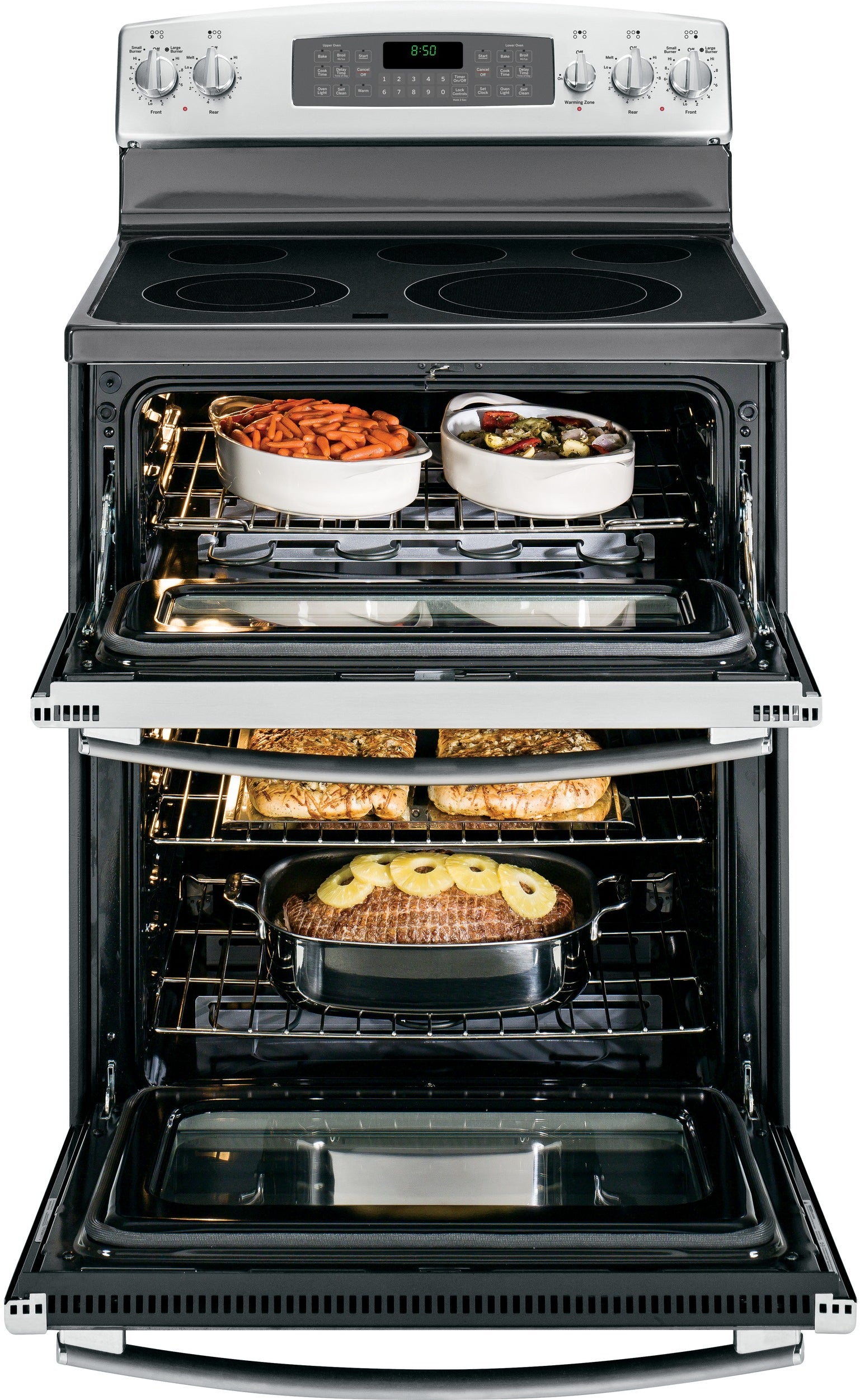 GE Free-Standing Electric Double Oven Range
