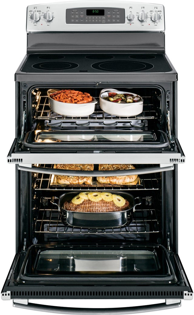 GE JB850SFSS 30" Freestanding Smoothtop Electric Range with 5 H...