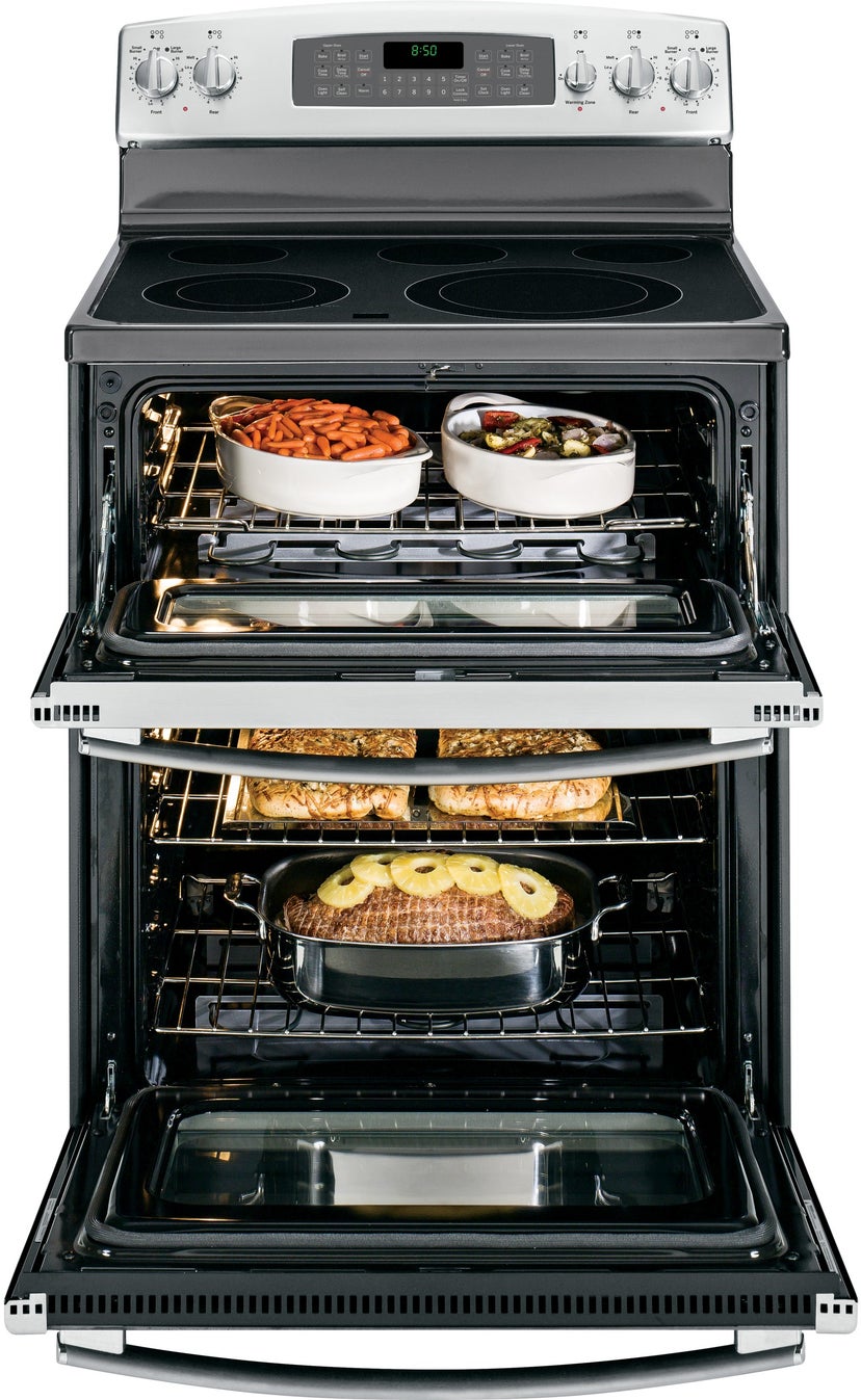 GE JB850SFSS 30" Freestanding Smoothtop Electric Range with 5 H...