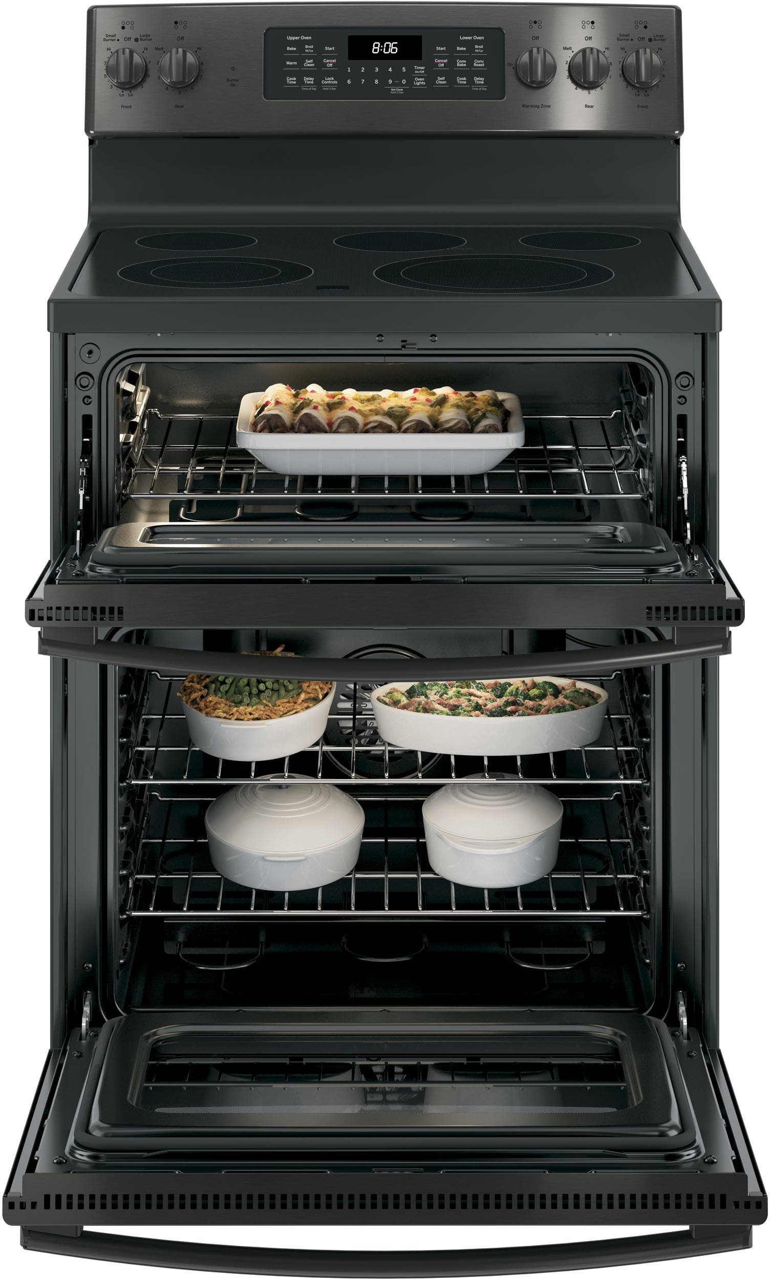 GE JB860BJTS Black Stainless Steel