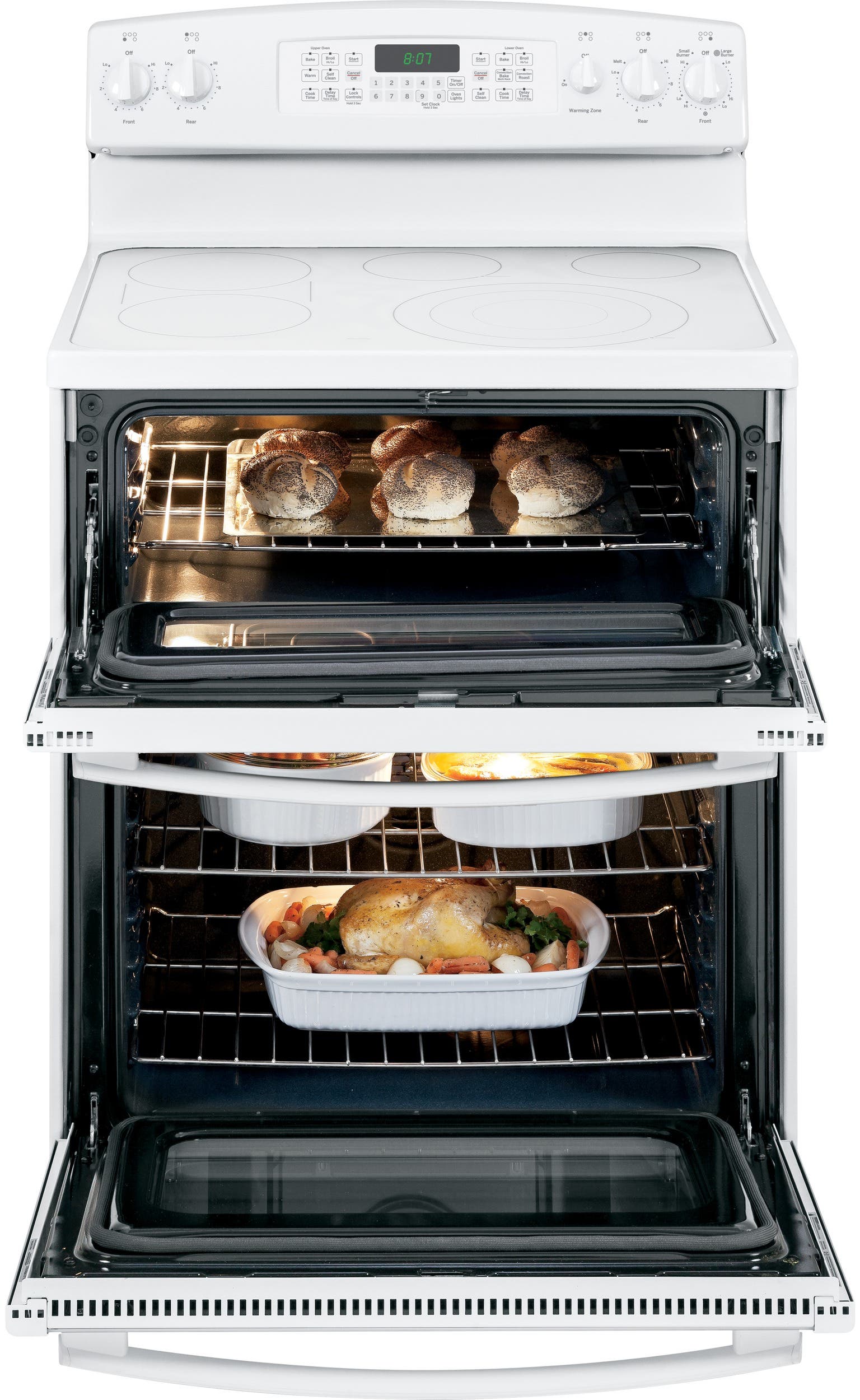 GE JB870TFWW White