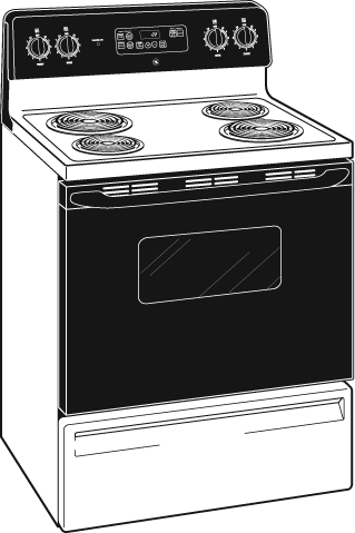 GE JBP22BKWH White with Black Door