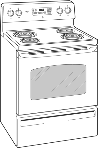 GE JBP35CKCC Bisque with Bisque Door
