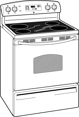GE JBP61DMWW 30" Electric Range