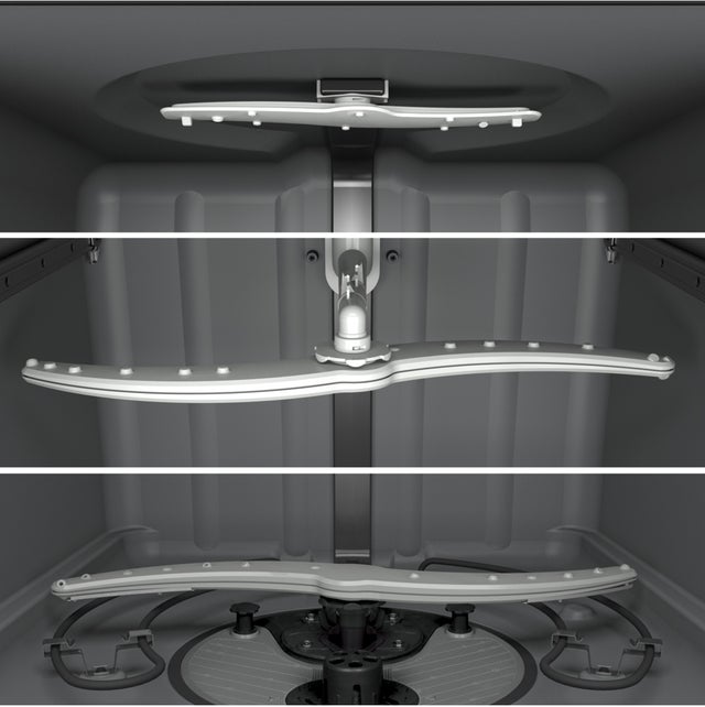 GE GDF520PGDBB Full Console Dishwasher with 16-Place Settings, 4 ...