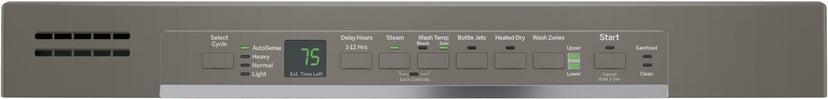 GE GDF610PMJES Full Console Dishwasher with 4 Cycles, 16 Place Se...
