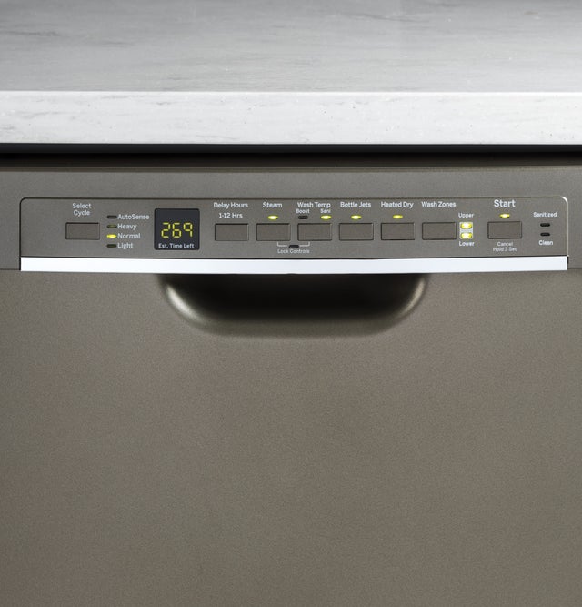 GE GDF610PMJES Full Console Dishwasher with 4 Cycles, 16 Place Se...