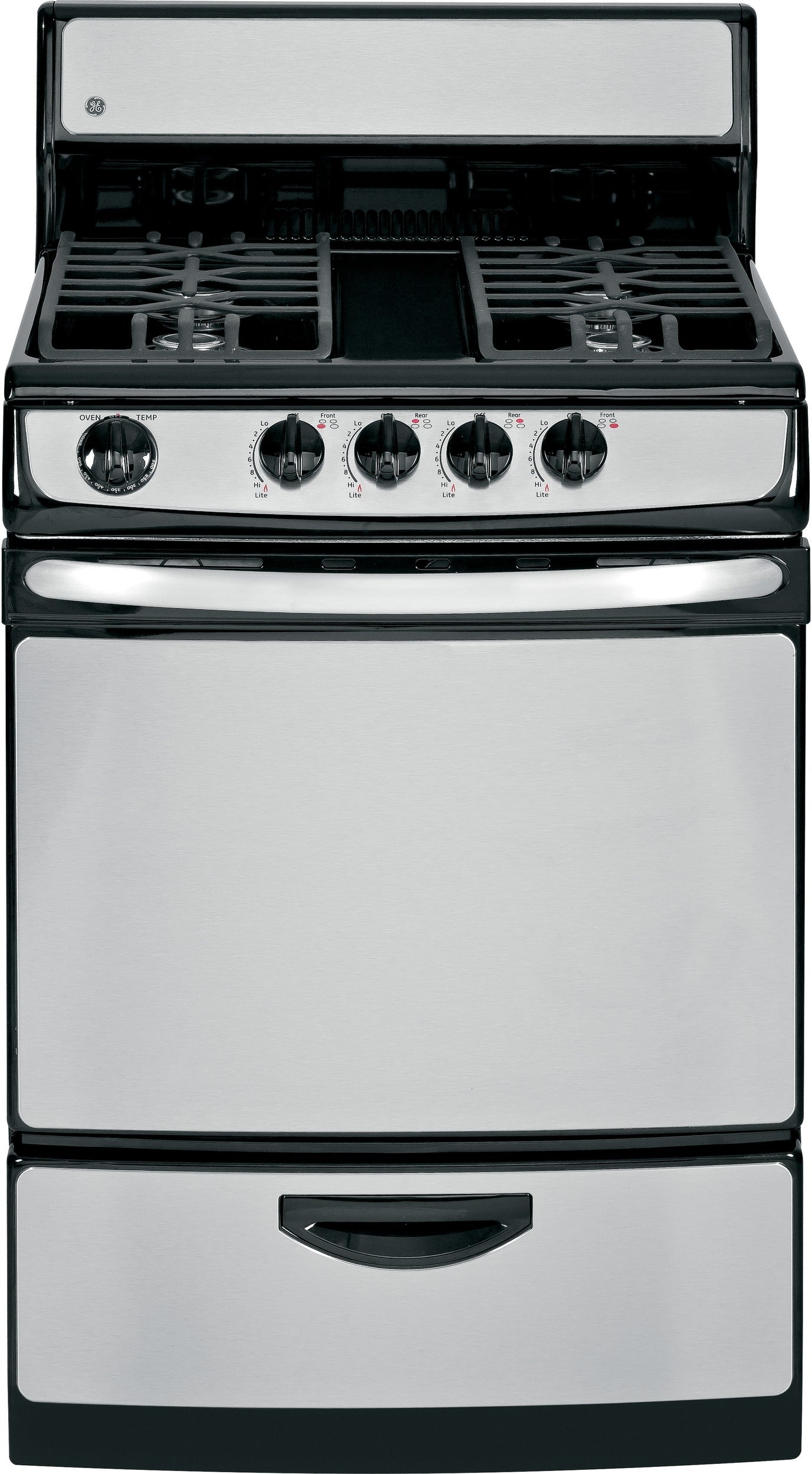 GE JGAS02SENSS 24 Inch Freestanding Gas Range Stainless