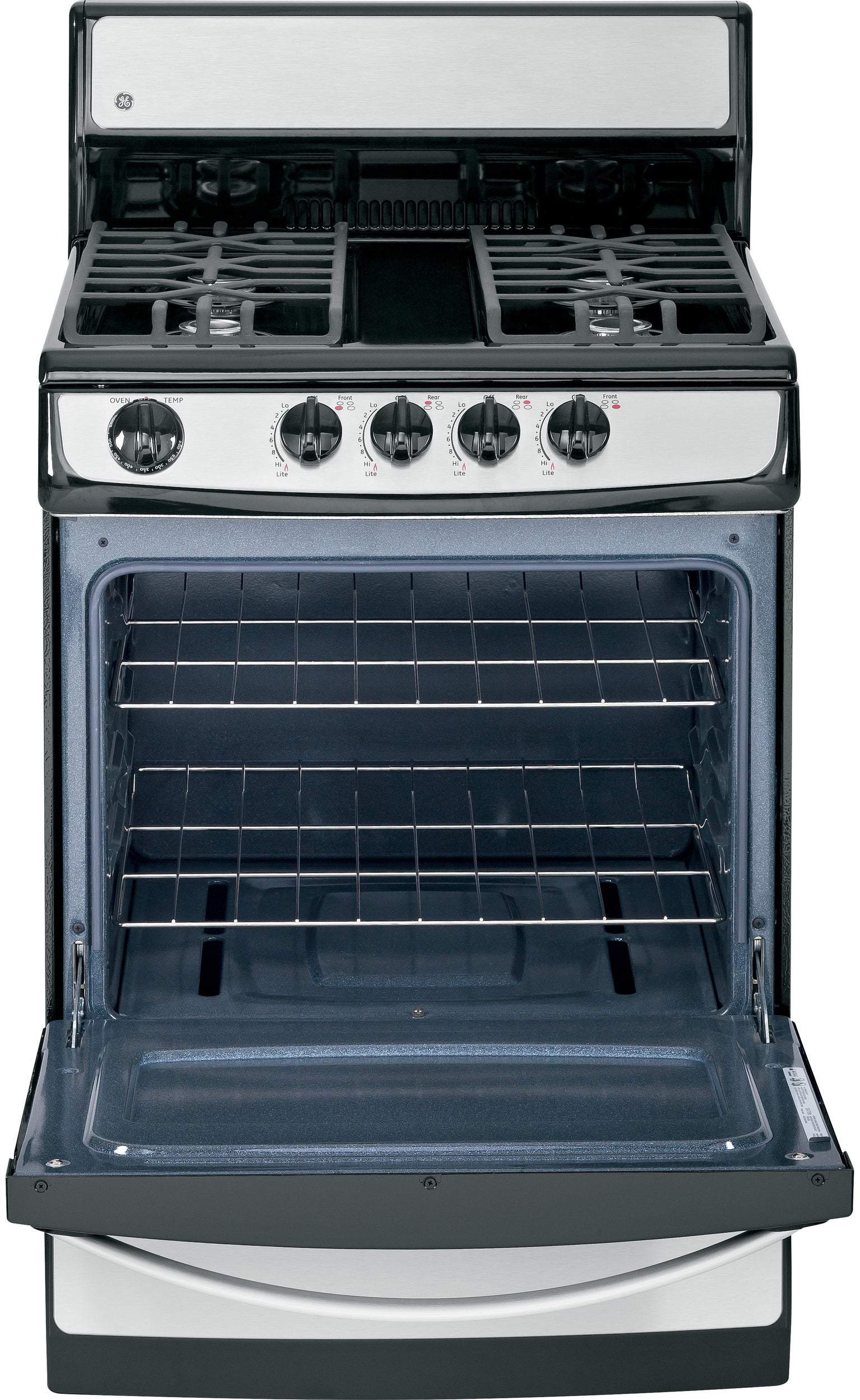 GE JGAS02SENSS 24 Inch Freestanding Gas Range Stainless Steel