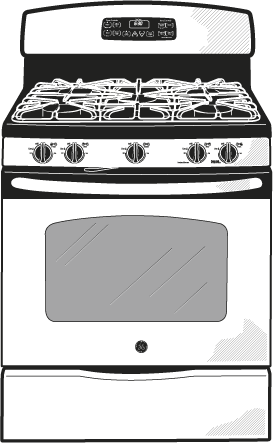 GE JGB282EEDES 30" Freestanding Gas Range