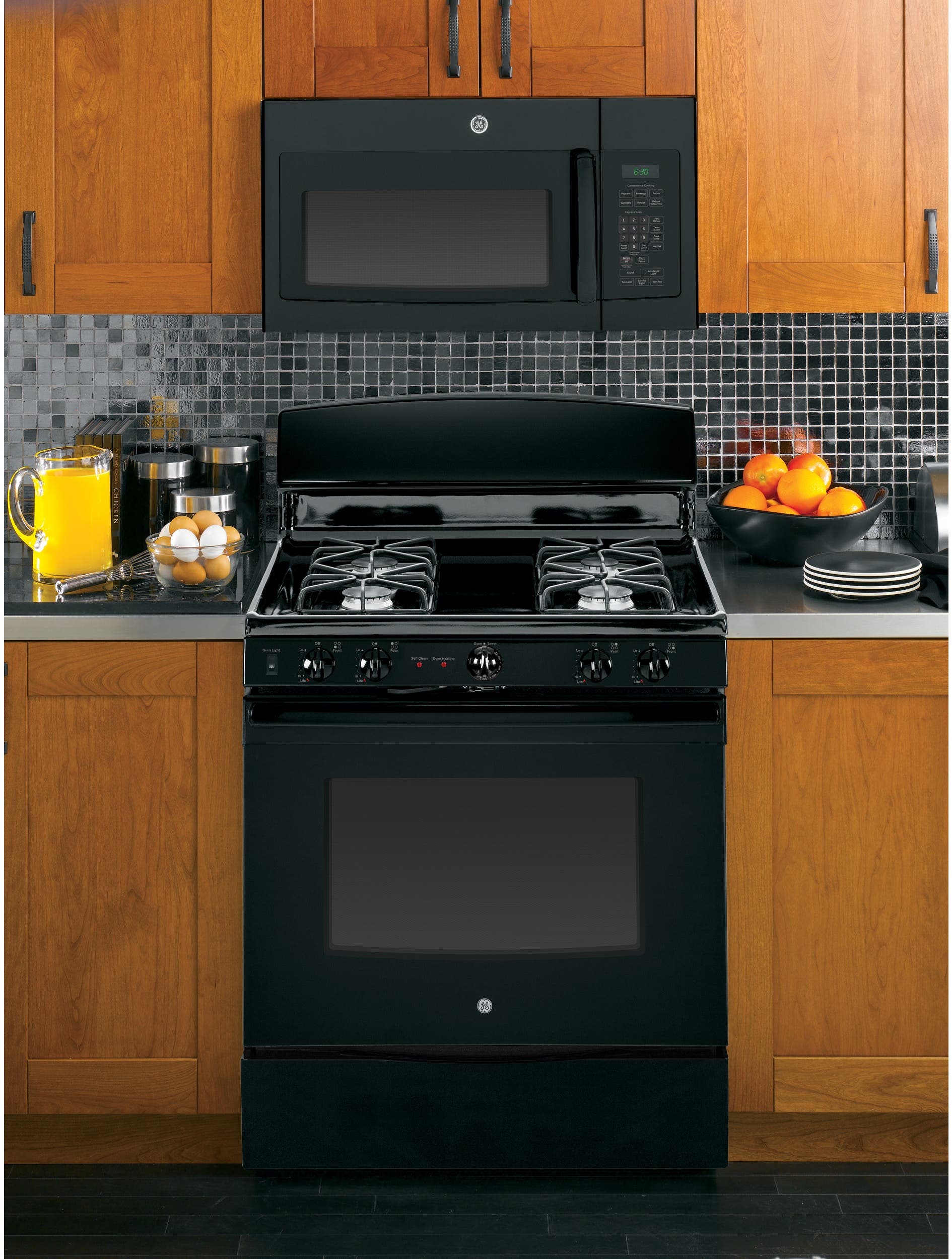 GE JGB450DEFBB Black