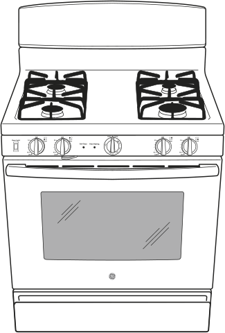 GE JGB450DEFWW White