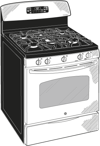 GE JGB600EEDES 30" Freestanding Gas Range