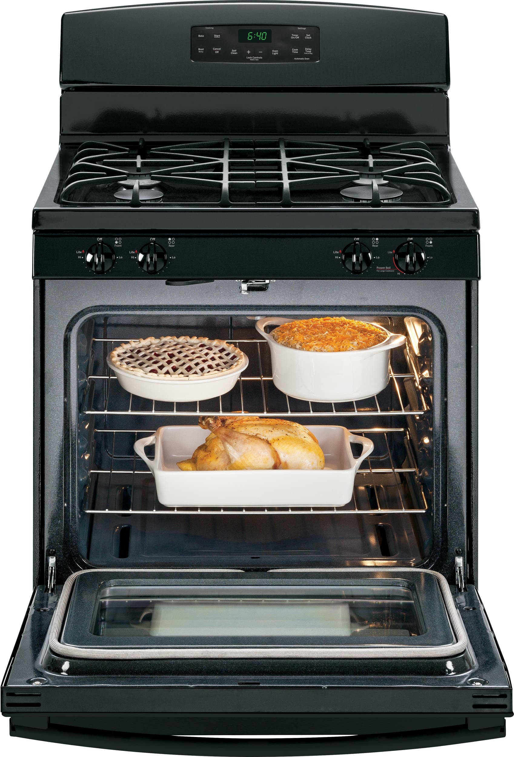 GE JGB640DEFBB Black