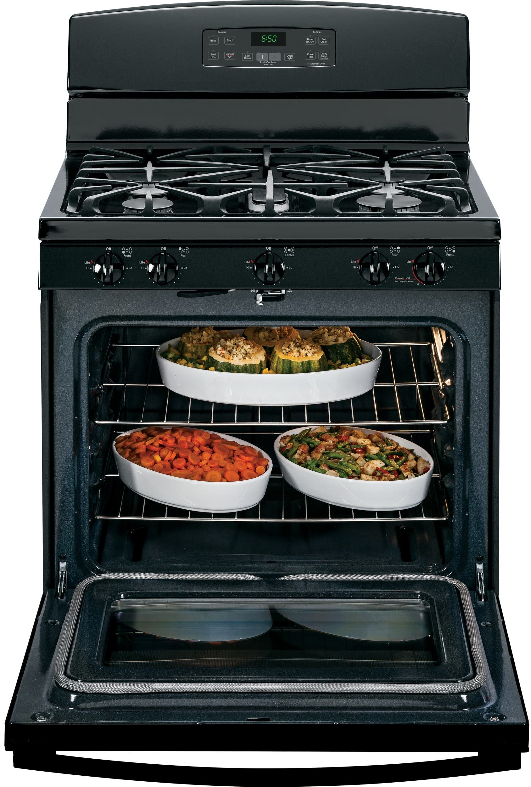 GE JGB650DEFBB Black