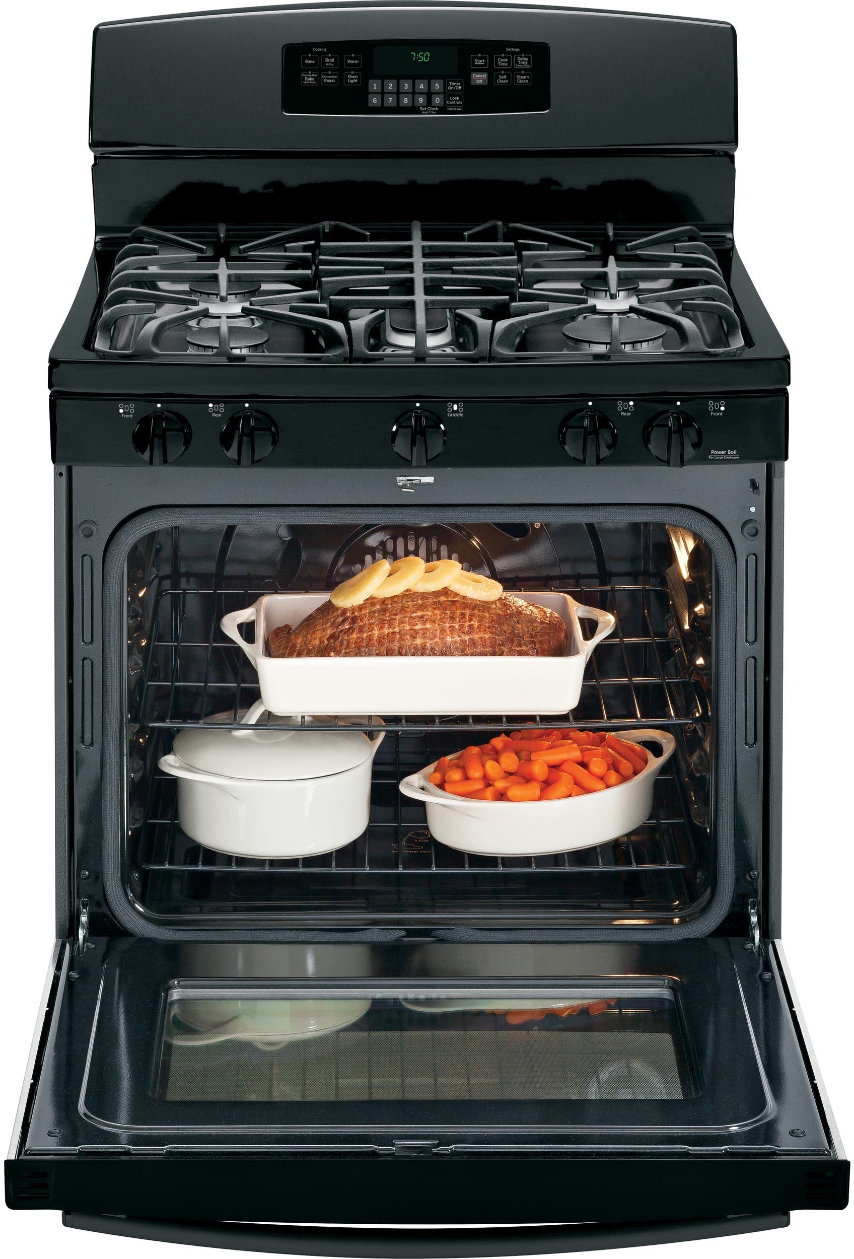 GE JGB750DEFBB Black