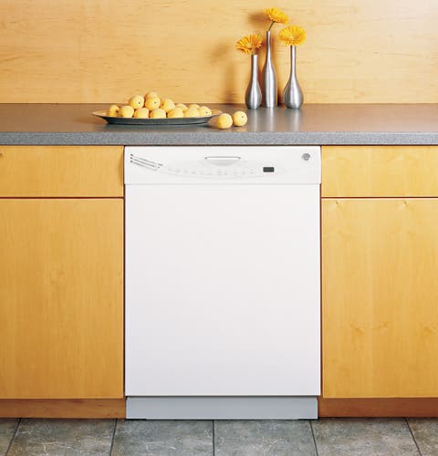 GE GLD6800NWW White on White