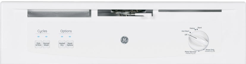 GE GSC3500DWW 24 Inch Portable Full Console Dishwasher with 12 P...