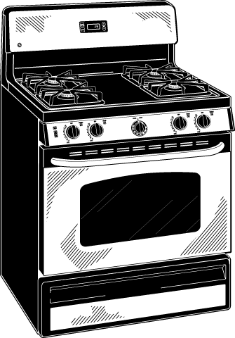 GE JGBS23SELSS Stainless Steel on Black