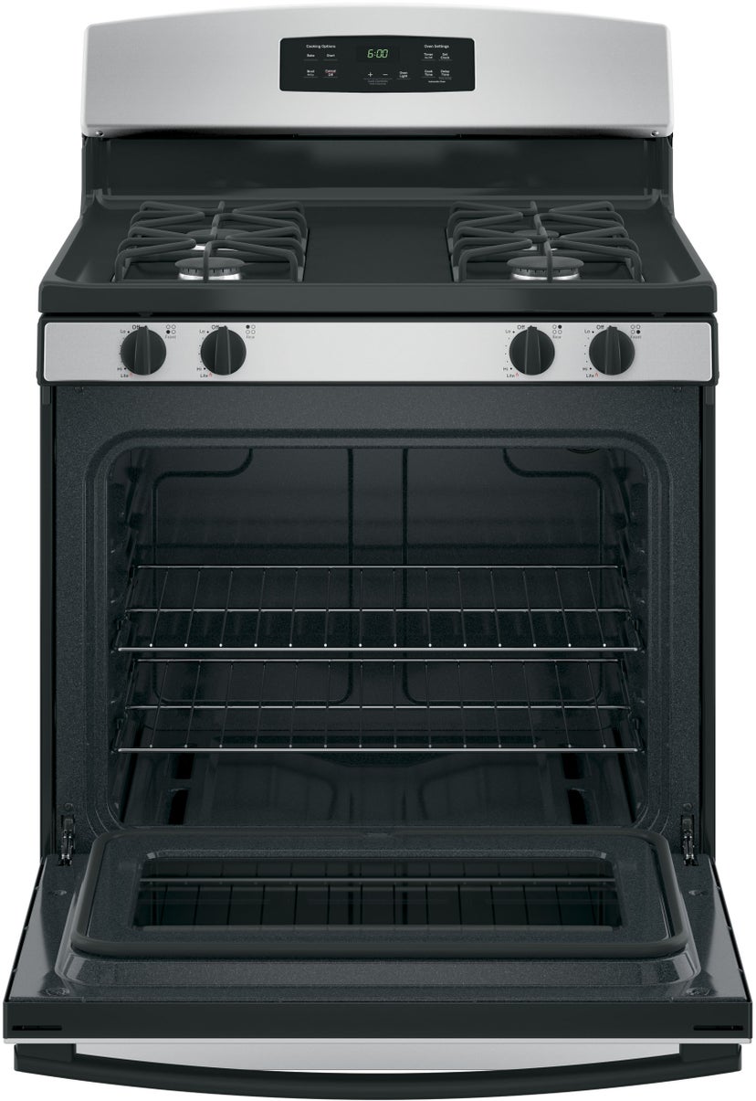 GE JGBS60GEKSA 30 Inch Freestanding Gas Range with 4 Sealed Burne...