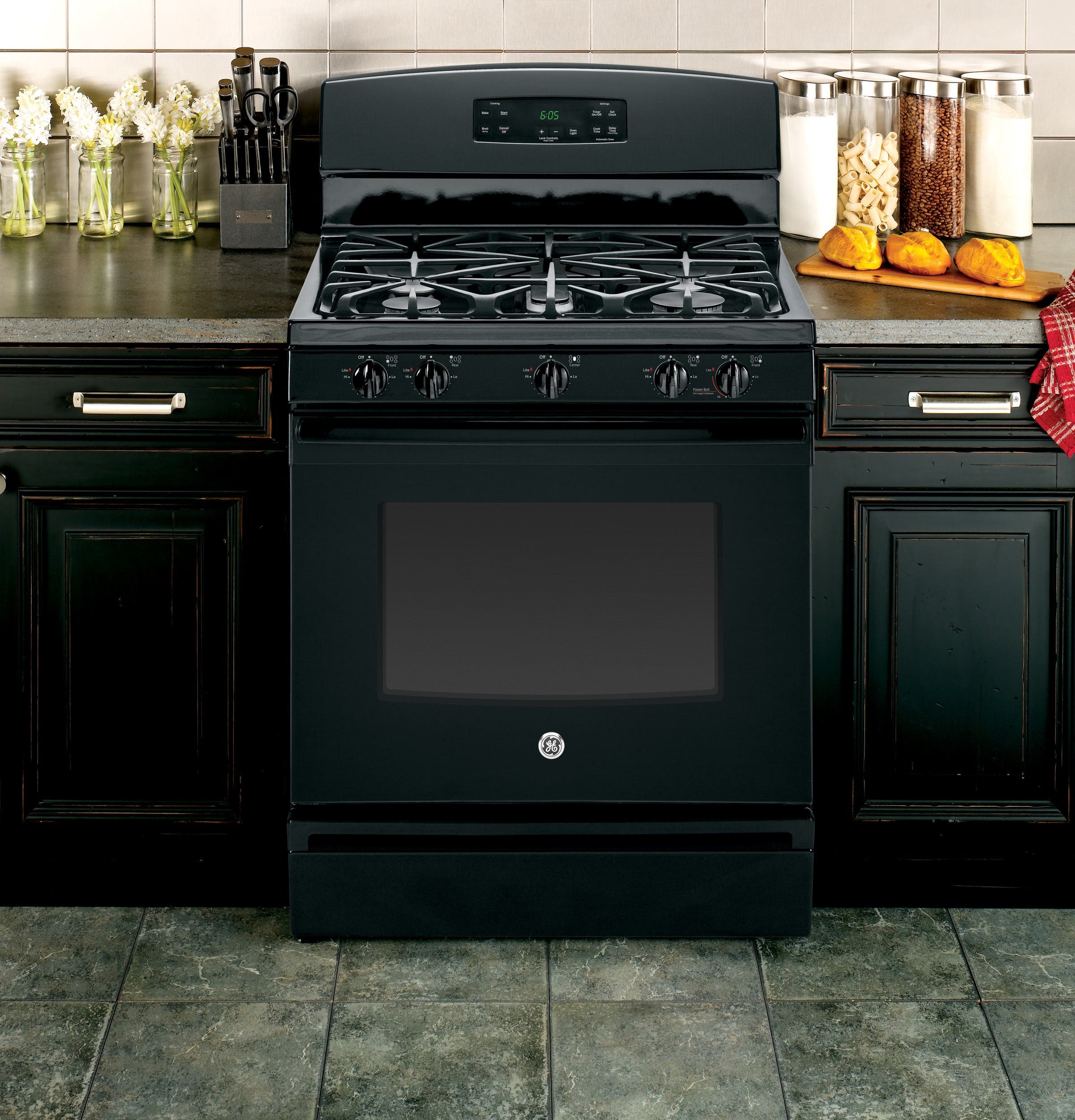 GE JGBS65DEFBB Black