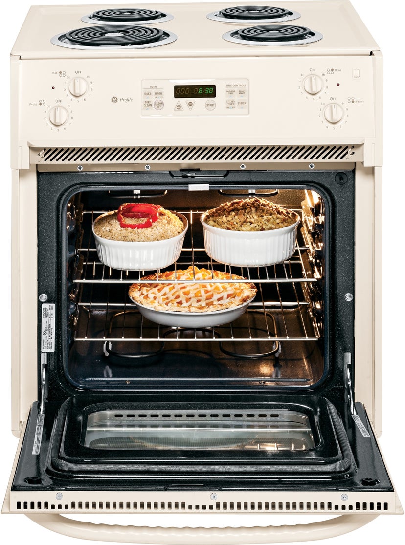 GE JMP31CLCC 27" Drop-in Electric Range with 4 Coil Elements, 3...