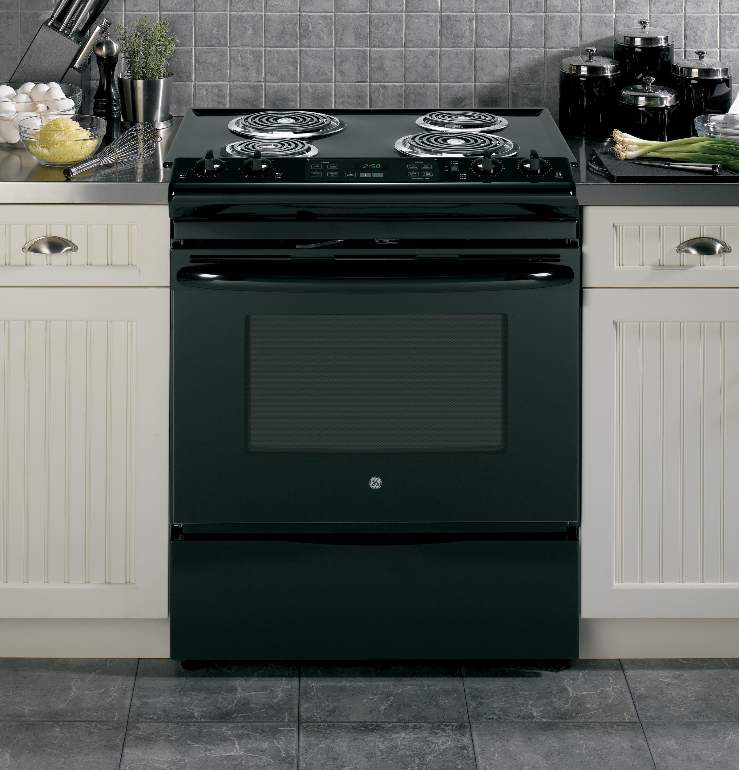 GE JS250DFBB Black