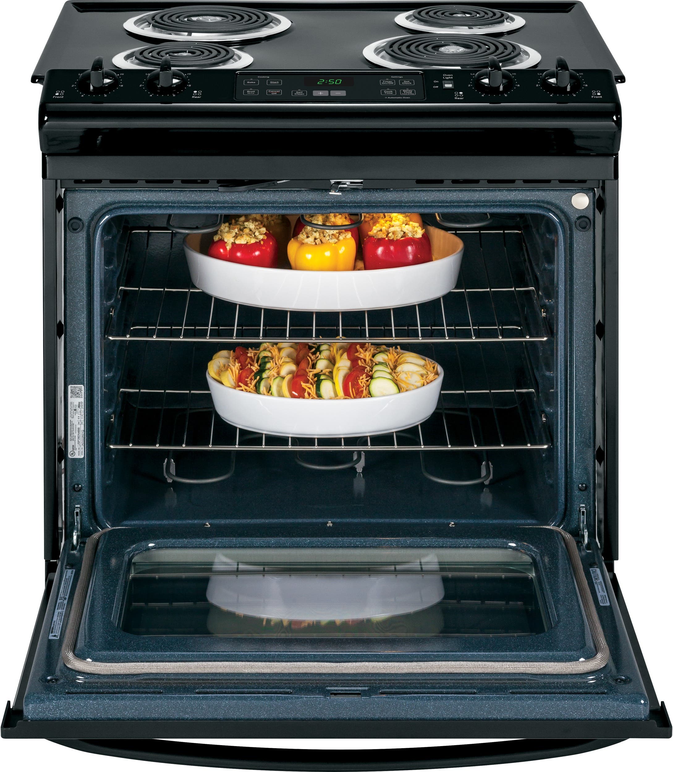 GE JS250DFBB Black
