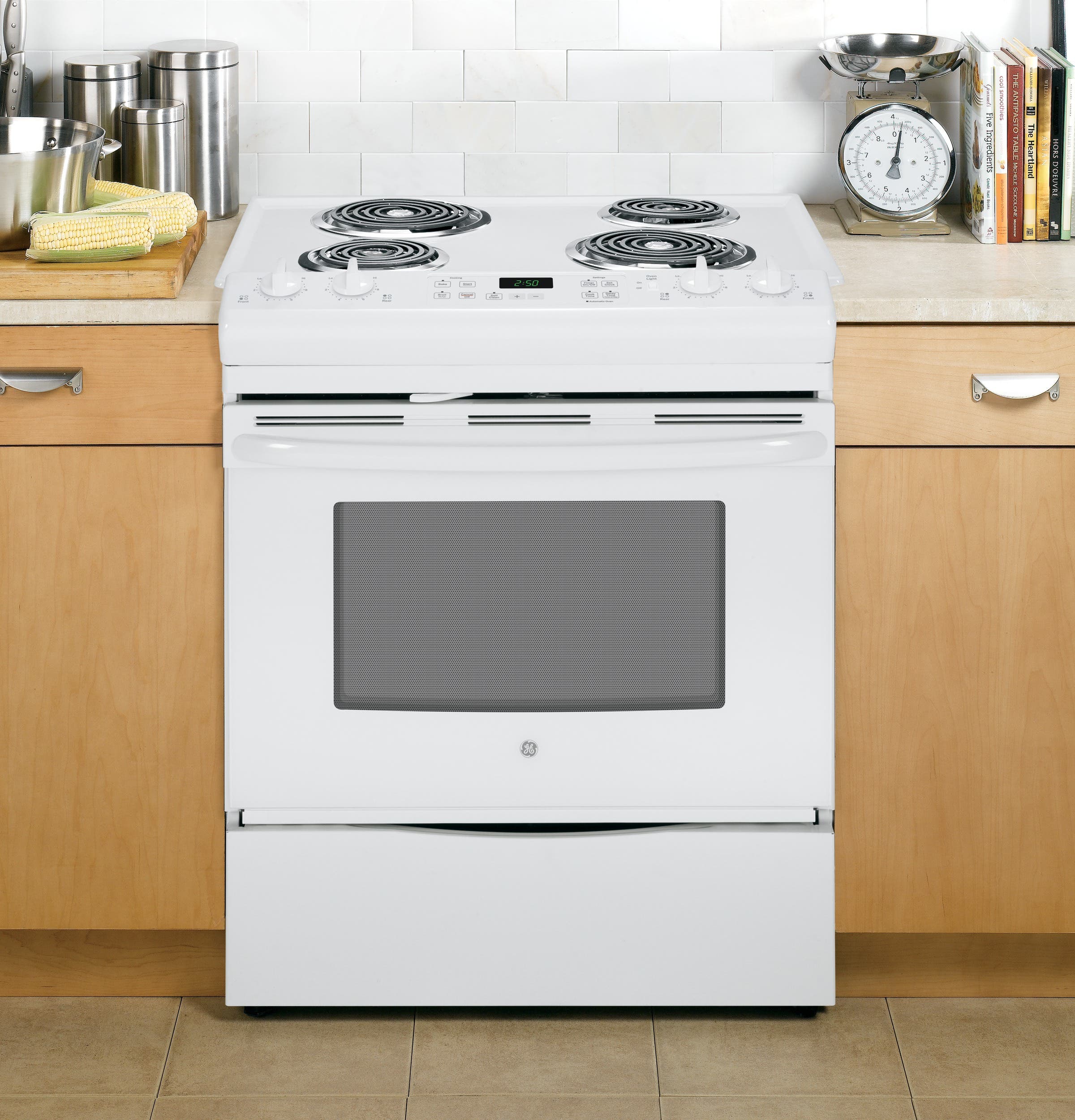 GE JS250DFWW White
