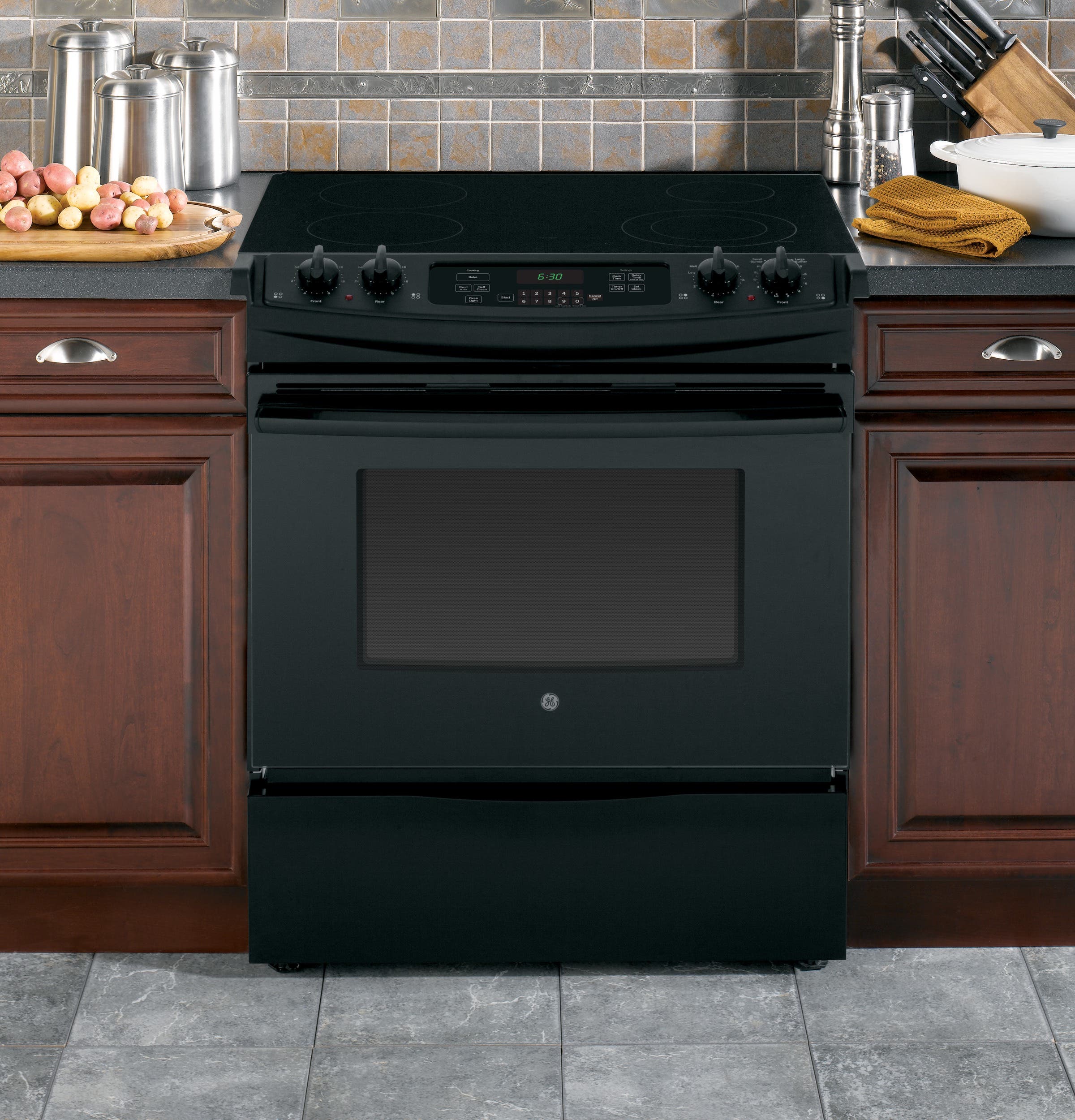 GE JS630DFBB Black