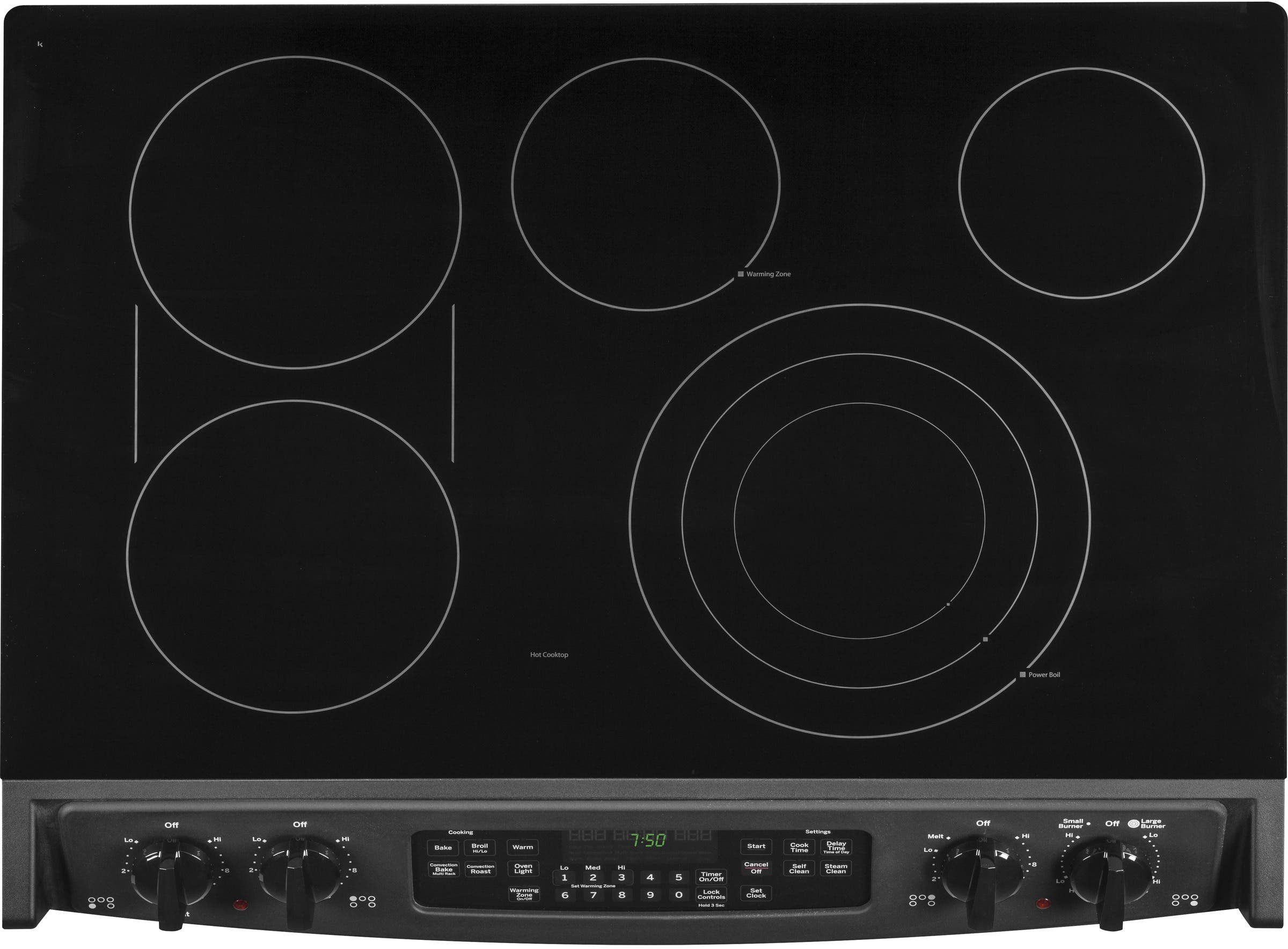 GE JS750DFBB Black